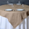 thumbnail image 1 of Efavormart CHAMBURY CASA Fine Rustic Burlap Tablecloth/Square Tablecloth Overlay 72" x 72" Natural Tone Square Tablecloth Cover, 1 of 9