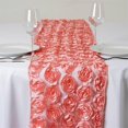 thumbnail image 1 of Efavormart COUTURE Rosettes on Lace Premium Table Runner For Weddings Party Decor Fit Rectangle and Round Table - Rose Quartz, 1 of 3