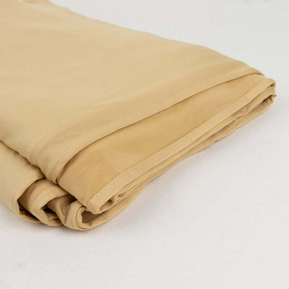 Efavormart Champagne Spandex 4-Way Stretch Fabric Bolt, DIY Craft Fabric Roll - 60"x10 Yards