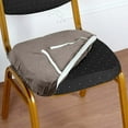 thumbnail image 1 of Efavormart Charcoal Gray Velvet Dining Chair Seat Cover, Stretchable Chair Cushion Cover with Tie Removable Washable Upholstered Protector Seat Slipcovers for Dining Room, Office, 1 of 5