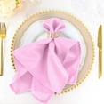 thumbnail image 1 of Efavormart Cloth Napkins Set of 100, 20x20  Inch Pink Seamless Dinner Napkins, Washable Linen Table Napkin Cloth with Hemmed Edges for Weddings, Party and Banquet, 1 of 11