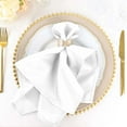 thumbnail image 1 of Efavormart Cloth Napkins Set of 100, 20x20  Inch White Seamless Dinner Napkins, Washable Linen Table Napkin Cloth with Hemmed Edges for Weddings, Party and Banquet, 1 of 10