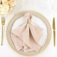 thumbnail image 1 of Efavormart Cloth Napkins Set of 25, 17x17  Inch Blush Seamless Dinner Napkins, Washable Linen Table Napkin Cloth with Hemmed Edges for Weddings, Party and Banquet, 1 of 10