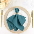 thumbnail image 1 of Efavormart Cloth Napkins Set of 25, 17x17  Inch Peacock Teal Green Seamless Dinner Napkins, Washable Linen Table Napkin Cloth with Hemmed Edges for Weddings, Party and Banquet, 1 of 10