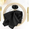 thumbnail image 1 of Efavormart Cloth Napkins Set of 25, 20x20  Inch Black Seamless Dinner Napkins, Washable Linen Table Napkin Cloth with Hemmed Edges for Weddings, Party and Banquet, 1 of 10