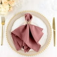 thumbnail image 1 of Efavormart Cloth Napkins Set of 5, 17x17  Inch Cinnamon Rose/Gold Seamless Dinner Napkins, Washable Linen Table Napkin Cloth with Hemmed Edges for Weddings, Party and Banquet, 1 of 11