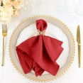 thumbnail image 1 of Efavormart Cloth Napkins Set of 50, 17x17  Inch Red Seamless Dinner Napkins, Washable Linen Table Napkin Cloth with Hemmed Edges for Weddings, Party and Banquet, 1 of 10