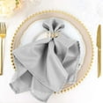 thumbnail image 1 of Efavormart Cloth Napkins Set of 50, 20x20  Inch Silver Seamless Dinner Napkins, Washable Linen Table Napkin Cloth with Hemmed Edges for Weddings, Party and Banquet, 1 of 10