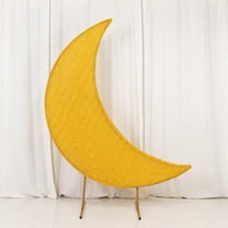 Efavormart Crescent Moon Shimmer Arch Cover Tinsel Spandex – Gold, Fitted Sparkly Backdrop Stand Cover – 6.5ft