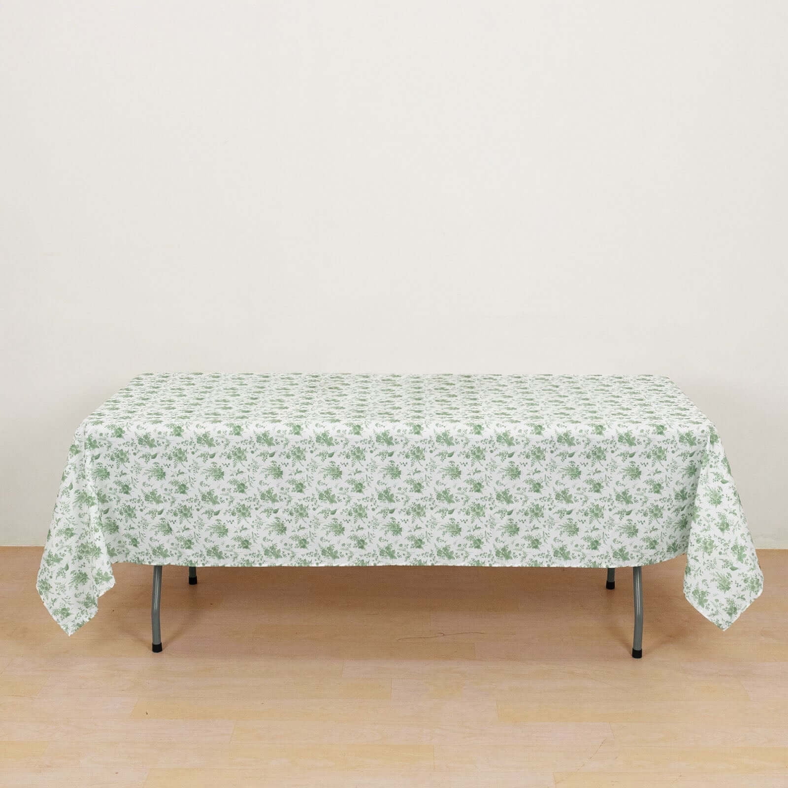 Efavormart Dusty Sage Green Floral Polyester Rectangular Tablecloth - 60"x102" - Walmart.com