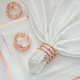 thumbnail image 1 of Efavormart Enticing Rose Gold Plated Aluminum Napkin Rings for Place Settings Wedding Receptions Dinner or Holiday Parties  - 4/pk, 1 of 9
