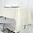 thumbnail image 1 of Efavormart Fire Retardant Ivory Tablecloth 60"x126" Seamless Premium Polyester Rectangular Table Cover, 1 of 5