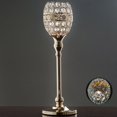 thumbnail image 1 of Efavormart Gold 16" Tall Crystal Candle Holder Goblet Votive Wedding Chandelier Decorative Centerpiece Set of 2, 1 of 11