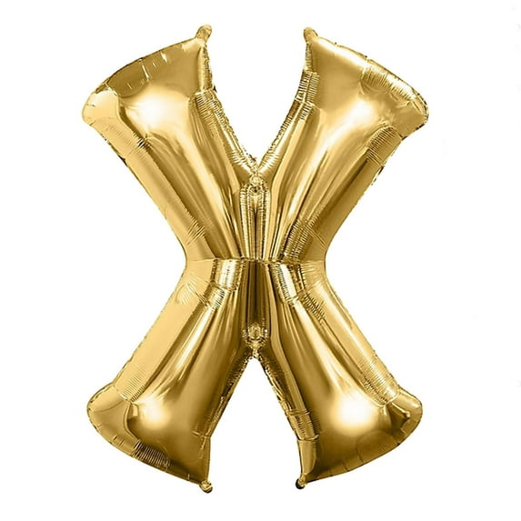 Efavormart Gold 40" tall Alphabet Letters/ Number Foil Balloons Birthday Party Decorations Graduation New Year Party Supplies - X