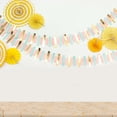 thumbnail image 1 of Efavormart Gold, Blush & Turquoise Confetti-Like Paper Party Garland Streamer, Hanging Backdrop Decoration - 6.5ft, 1 of 10