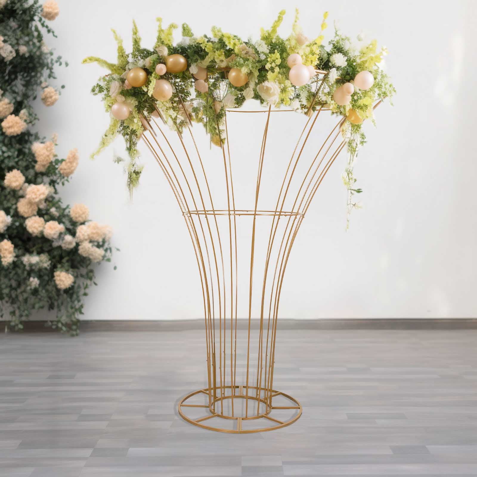 Efavormart Gold Floor Standing Blossom Metal Tree Flower Frame, Wedding ...