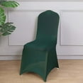 thumbnail image 1 of Efavormart 1 SET Hunter Green Stretchy Spandex Fitted Banquet Chair Cover Dinning Event Slipcover For Wedding Party Banquet Catering, 1 of 10