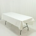thumbnail image 1 of Efavormart Ivory Polyester Rectangle Tablecloth 60"×84" – Wrinkle-Resistant, Durable Party / Event Table Cover, 1 of 4