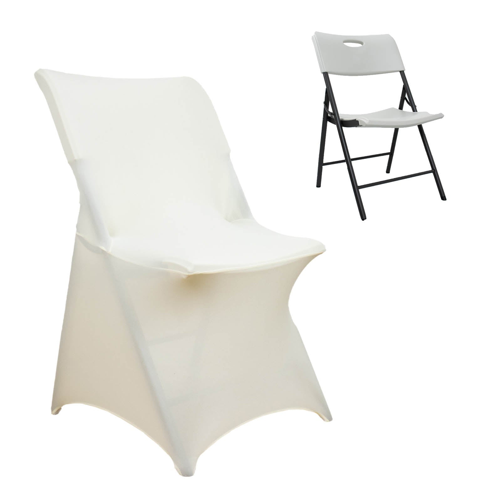 YCC Linens - 6 Pack Stretch Spandex Folding Chair Covers for weddings &  parties