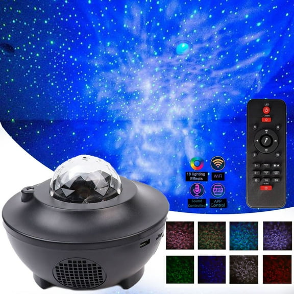 Efavormart LED Color Changing Star Galaxy Projector Spotlight W/Bluetooth Speaker