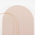 thumbnail image 1 of Efavormart Matte Nude Spandex Fitted Chiara Backdrop Stand Cover For Round Top Wedding Arch - 8ft, 1 of 6