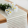 thumbnail image 1 of Efavormart Natural Striped Burlap Rustic Table Runner | Jute Linen Tabletop Decor | 14"x108", 1 of 6