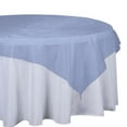 Efavormart Navy Blue Organza Square Tablecloth Overlay 72x72" Square ...