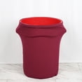 thumbnail image 1 of Efavormart New 41-50 Gallons Commercial grade Burgundy Stretch Spandex Round Waste Trash Bin Container Cover, 1 of 9