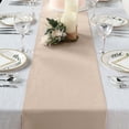 thumbnail image 1 of Efavormart Nude Polyester Table Runner For Weddings Birthday Party Banquets Decor Fit Rectangle and Round Table - 12"X108", 1 of 11