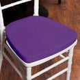 thumbnail image 1 of Efavormart PURPLE Chiavari Chair Cushion Chair Pad with Attachment Straps Party Event Decoration - 2" Thick--PACK OF 5, 1 of 7