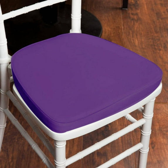 Efavormart PURPLE Chiavari Chair Cushion Chair Pad with Attachment Straps Party Event Decoration - 2" Thick--PACK OF 5