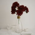 thumbnail image 1 of Efavormart Pack of 2 | 20" Burgundy Dahlia Flower Bushes, Artificial Wedding Bouquets, 1 of 11