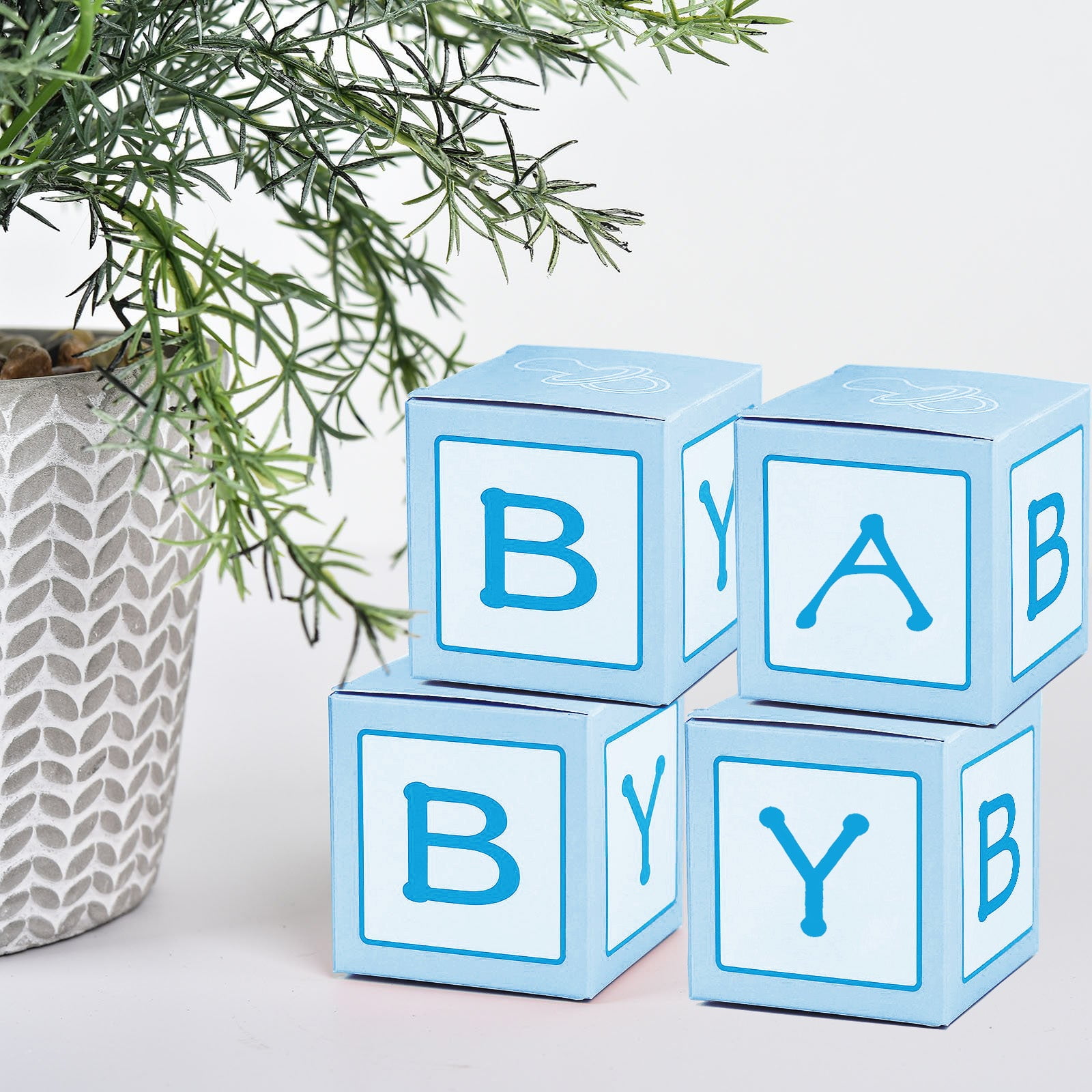 Efavormart Pack of 25 | Blue Baby Shower Favor Boxes, Party Favor Gift ...