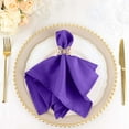 thumbnail image 1 of Efavormart Pack of 25 PURPLE Premium 17" x 17" Washable Polyester Napkins Great for Wedding Party Restaurant Dinner Parties, 1 of 8