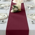 thumbnail image 1 of Efavormart Pack of 5 | BURGUNDY Premium Polyester Table Top Runner For Weddings Birthday Party Banquets Decor Fit Rectangle and Round Table, 1 of 10