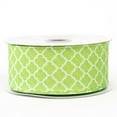 thumbnail image 1 of Efavormart Pleasant Geometric Pattern Ribbon For Gift Wrapping, Hair Bow Clips & Accessories Making Apple Green 1.5" x 10yards, 1 of 2