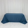 thumbnail image 1 of Efavormart Polyester Rectangular Tablecloth 90x132" Denim Blue with Faux Denim Design – Seamless Finish for Modern Events, 1 of 4