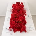 thumbnail image 1 of Efavormart Pre-Arranged Silk Flower Runner 40"x16" Mixed Red – Roses, Hydrangeas, Chrysanthemums & Peonies for Wedding Table & Arch Decor, 1 of 5