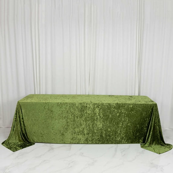 Velvet Collapse Efavormart Premium Crushed Velvet Rectangle Tablecloth 90