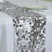 Efavormart Metallic Gold Sheer Organza Table Runner With Swirl Foil Floral Design - 12"x108 ...