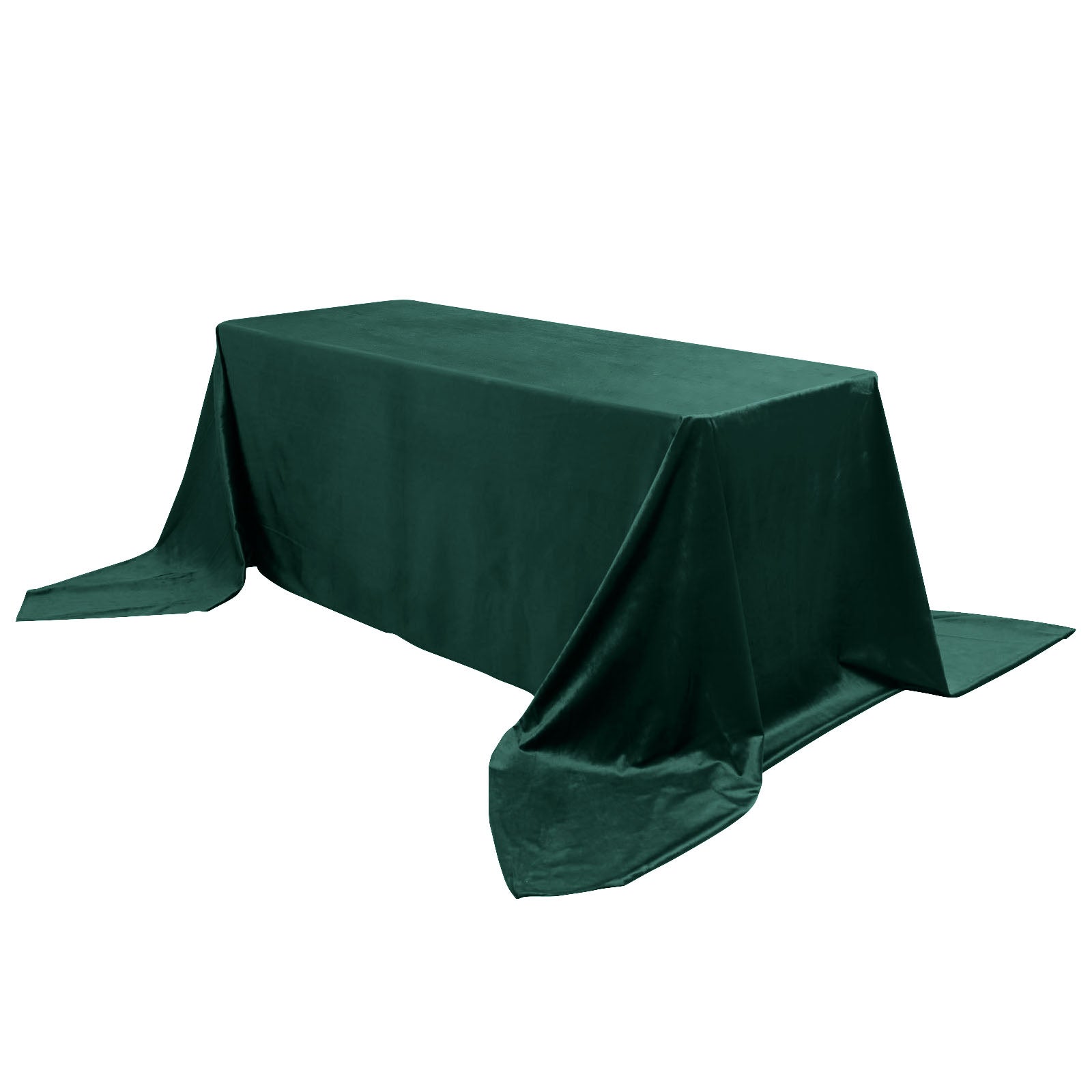 Efavormart Premium Velvet Hunter Emerald Green 90" x 156" Rectangle