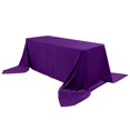 thumbnail image 1 of Efavormart Premium Velvet Purple 90" x 156" Rectangle Tablecloth For Wedding Party Events, 1 of 11