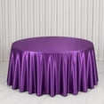 thumbnail image 1 of Efavormart Premium Velvet Round Tablecloth 132" Purple - Soft & Reusable Table Cover, 1 of 4