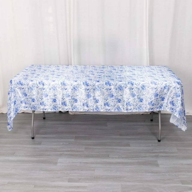 Efavormart Rectangle Satin Tablecloth, 60"X102" Smooth Oblong Washable ...