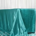 thumbnail image 1 of Efavormart Rectangle Satin Tablecloth, 90"x156" Smooth Oblong Washable Table Cloth, Decorative Silky Fabric Table Cover for Wedding, Party, Banquet- Turquoise, 1 of 9