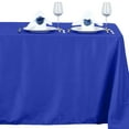 thumbnail image 1 of Efavormart Rectangle Tablecloth, 54"x96" Stain & Wrinkle Resistant Washable Table Cloth, Oblong Decorative Polyester Fabric Table Cover for Dining, Party, Wedding & Baby Shower- Royal Blue, 1 of 9