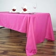 thumbnail image 1 of Efavormart Rectangle Tablecloth, 60"x126" Stain & Wrinkle Resistant Washable Table Cloth, Oblong Decorative Polyester Fabric Table Cover for Dining, Party, Wedding & Baby Shower- Fushia, 1 of 10