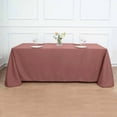 thumbnail image 1 of Efavormart Rectangle Tablecloth, 90"x132" Stain & Wrinkle Resistant Washable Table Cloth, Oblong Decorative Polyester Fabric Table Cover for Dining, Party, Wedding & Baby Shower- Cinnamon Rose/Gold, 1 of 11