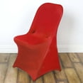 thumbnail image 1 of Efavormart Red Premium Spandex Stretch Folding Chair Cover, Fitted Folding Chair Cover, 1 of 9