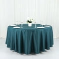 thumbnail image 1 of Efavormart Round Tablecloth, 108 Inch Stain & Wrinkle Resistant Washable Table Cloth, Decorative Polyester Fabric Table Cover for Banquet, Wedding, Dining- Peacock Teal Green, 1 of 10
